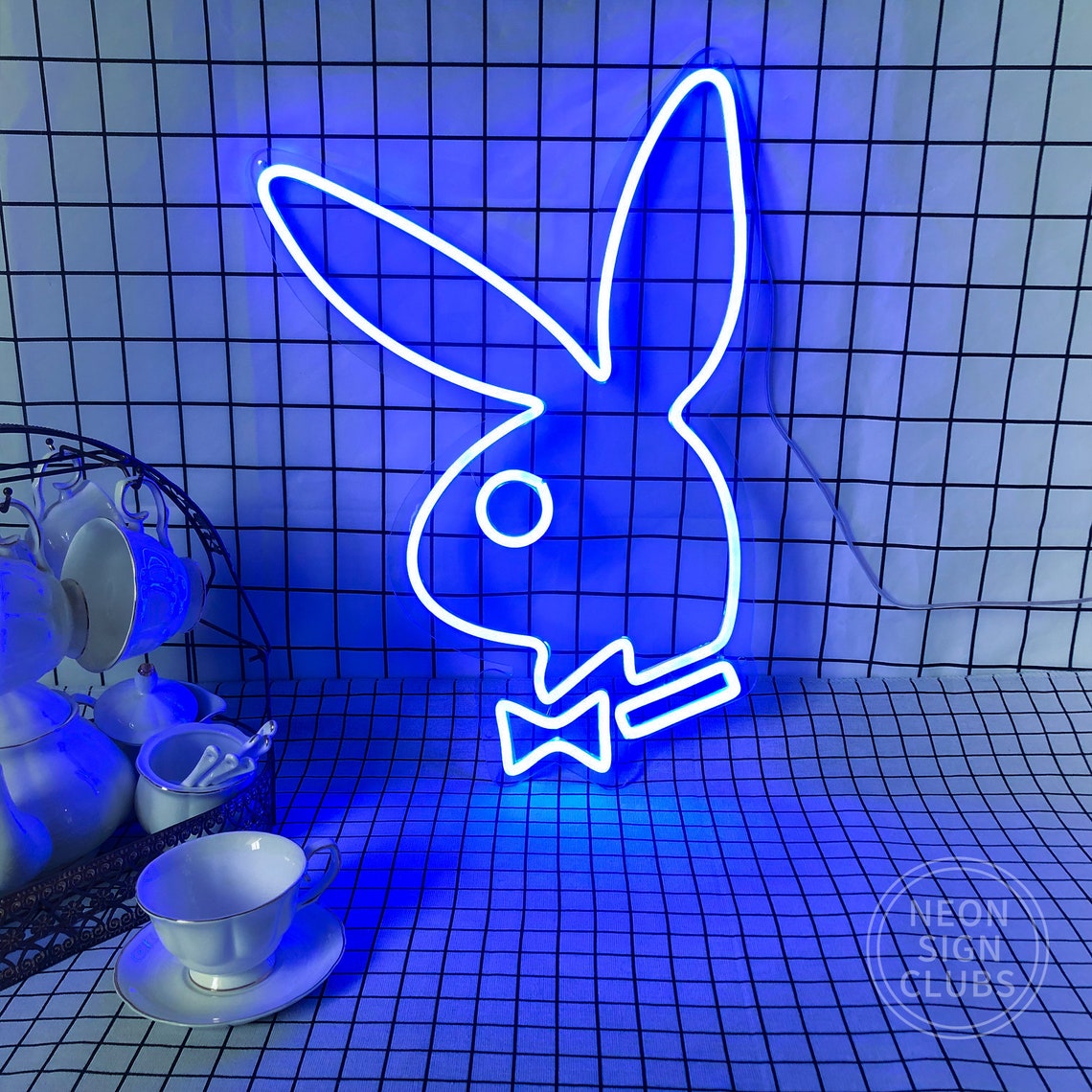 Rabbit Neon Sign Custom Play Boy Signs Bedroom Decorations | Etsy