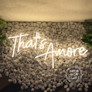 That's Amore Neon Sign|wedding Neon Sign|wedding Favors Wall Decor ...