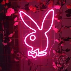 Custom Neon Sign Rabbit Bunny Play Boy Playboy Neon Lights - Etsy