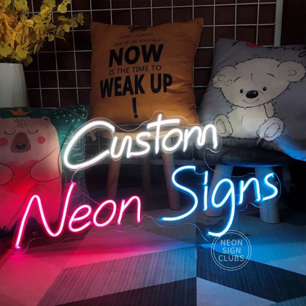 Custom Birthday Party Decor Signs, Neon Sign Bedroom, Shop Signage, Neon Sign Wedding, Led Wall Art,Light Up Sign, Business Logo