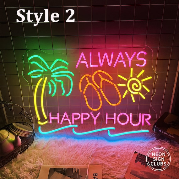 Tiki bar 2024 light up sign