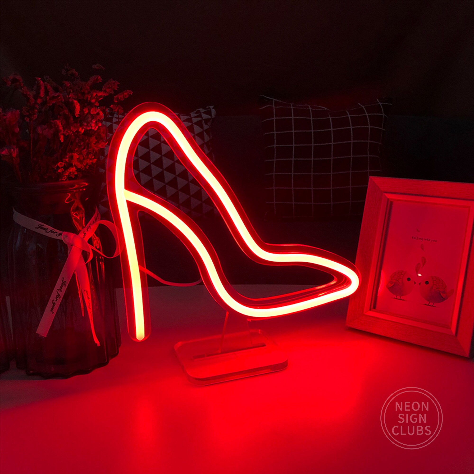 Neon high heels clearance shoes
