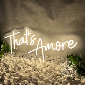 That's Amore Neon Sign|wedding Neon Sign|wedding Favors Wall Decor ...