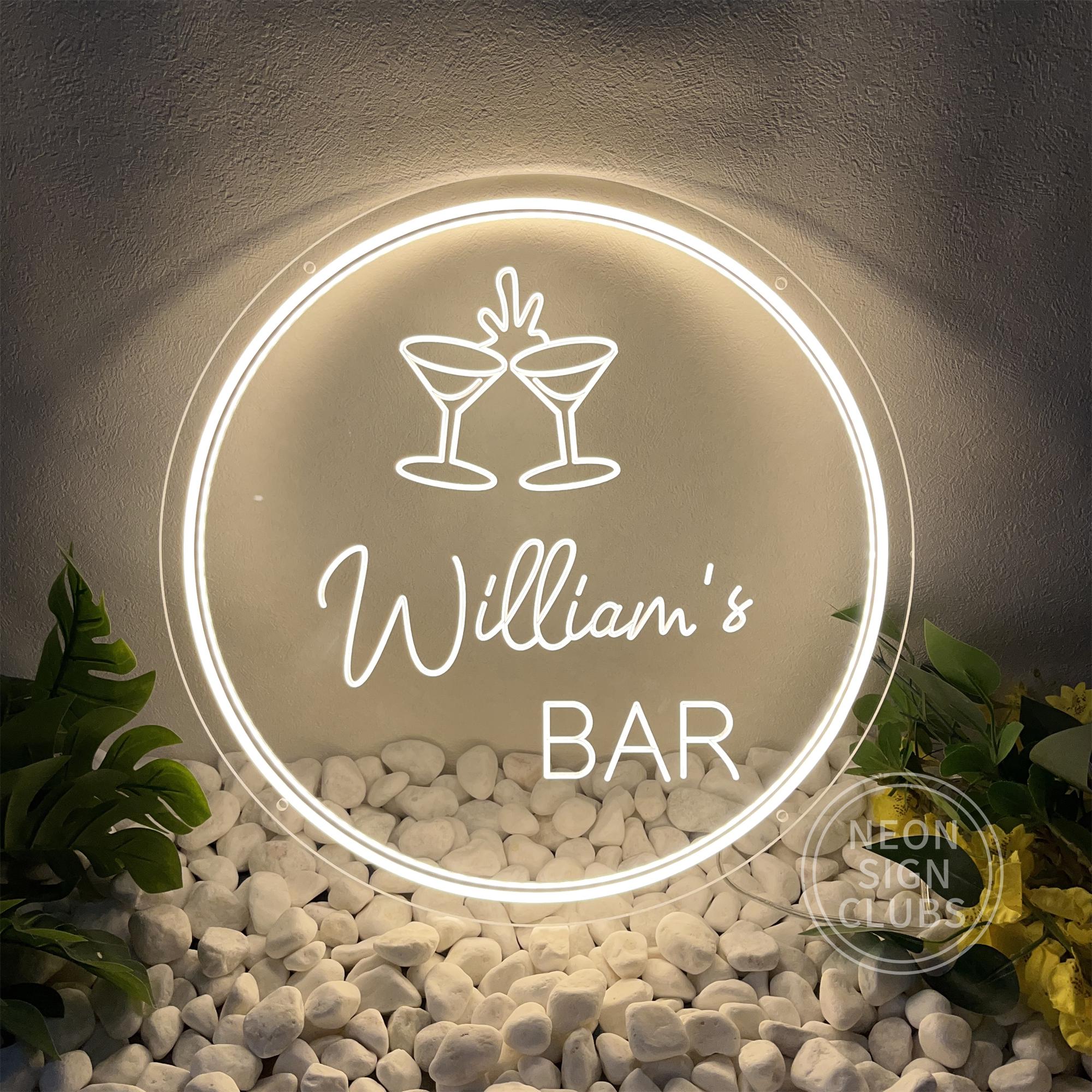 GROSS LED NEONSCHILD Bar Neon Sign USB Leuchtreklame Leuchtschild Café