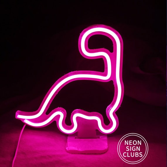 enz Merchandiser Schuine streep 9.8 LED Mini Lamp Dinosaur Neon Light Sign animal Shape - Etsy