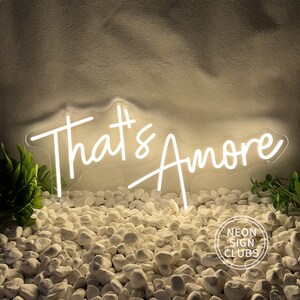 That's Amore Neon Sign|wedding Neon Sign|wedding Favors Wall Decor ...