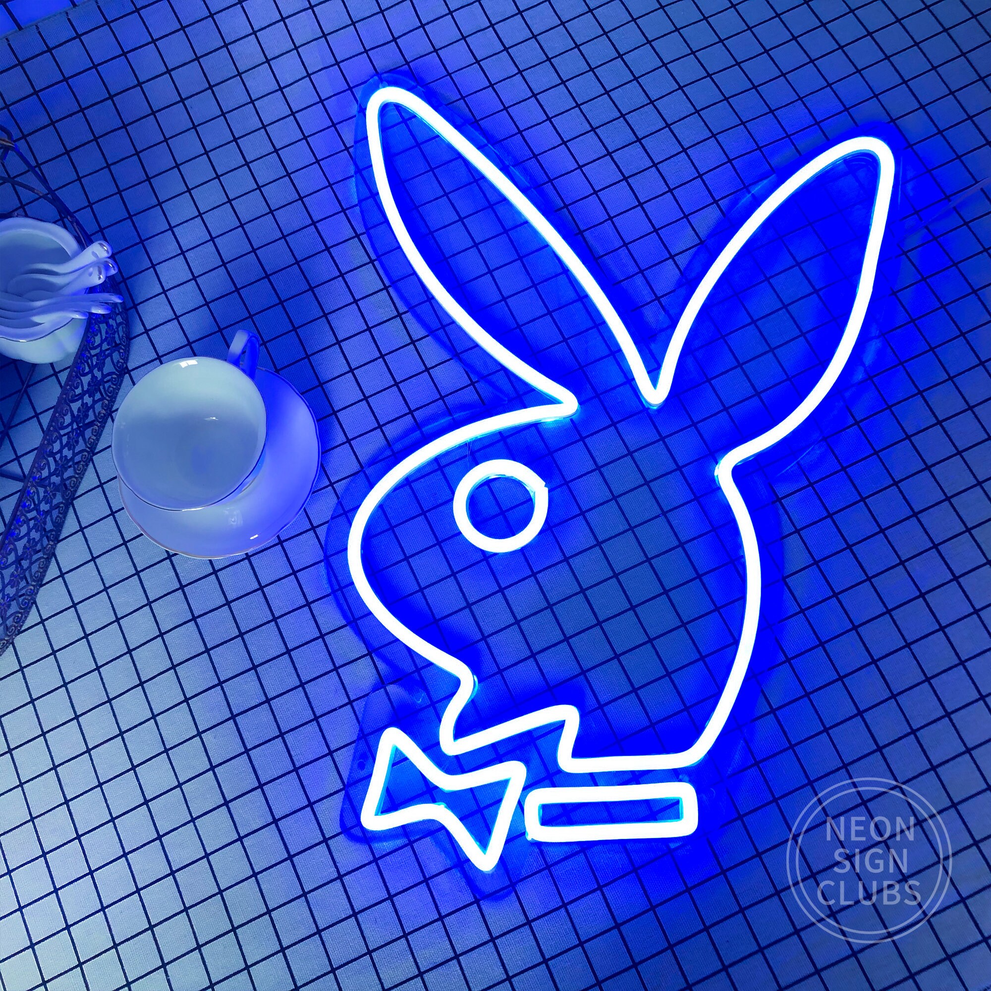 Rabbit Neon Sign Custom Play Boy Signs Bedroom Decorations - Etsy UK