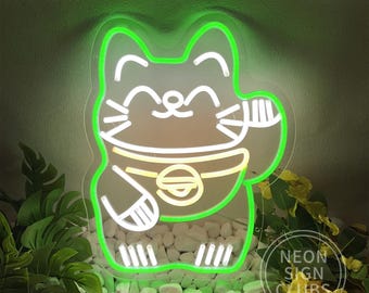 招き猫　デザイン　ネオン管 Amazon | ネオンサイン、『招き猫』NEON SIGN 、ディスプレイ サイン