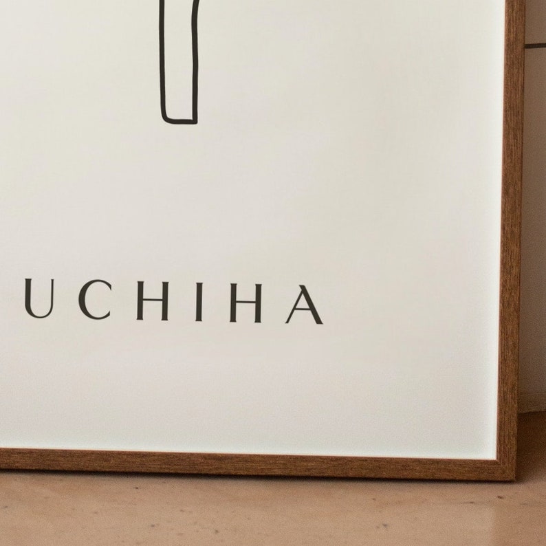 Uchiha Clan Naruto Minimalist Poster Digital Download Minimalist Anime