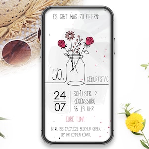 Convite para comemoração de festa de aniversário de 18, 20, 30, 40, 50 e 60 anos - cartão digital, por exemplo. Baixe, WhatsApp, After Corona Party, imprima você mesmo, flyer