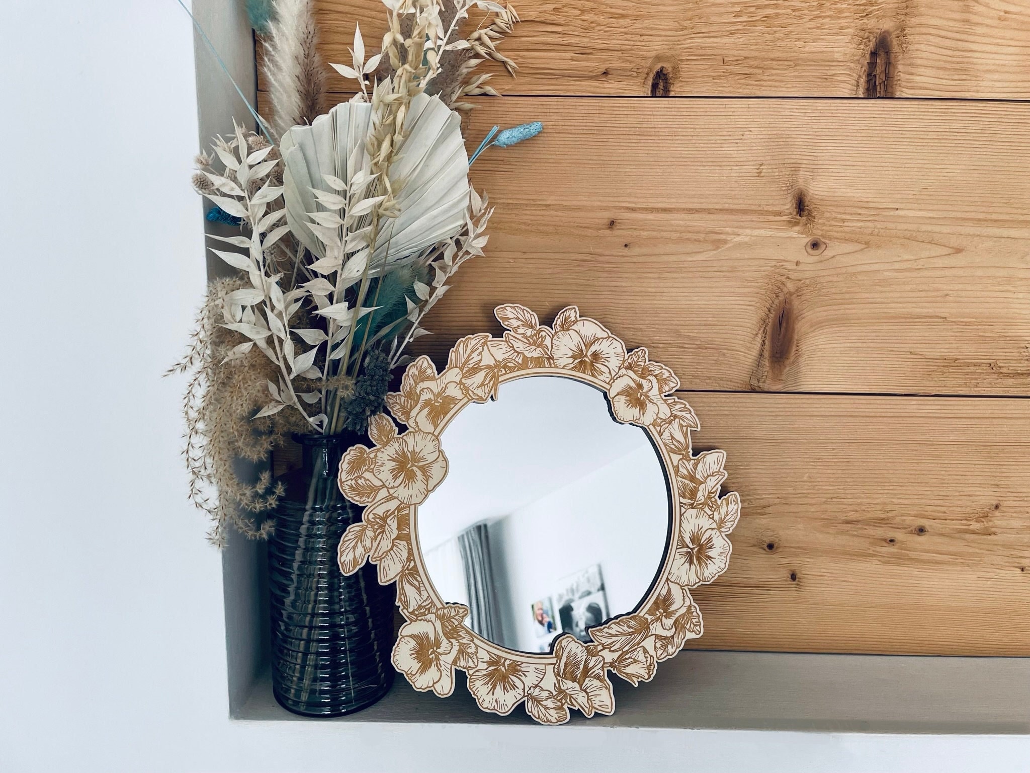 Miroir plateau diamant rond > Mariage Déco Belle Nuance