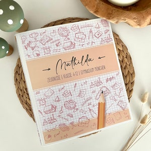 Zeugnisordner, Zeugnismappe, Sammelmappe Zertifikate, Geschenk zur Einschulung, personalisiert, Urkundenmappe, Auszeichnungen, V02