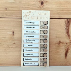 Checklist voor senioren van hout, routineplanner voor dementie-patiënten, dagelijkse hulp voor gepensioneerden, dag- en weekplanner, dagelijkse routine, beroerte, V05