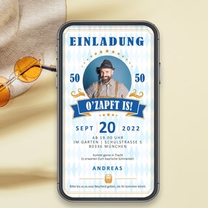 Einladung zum Geburtstag Oktoberfest, digital eCard