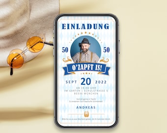 Invitation to Birthday Oktoberfest, digital eCard