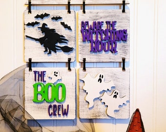 Halloween Interchangeable Sign Add-On File, Glowforge (Digital File)