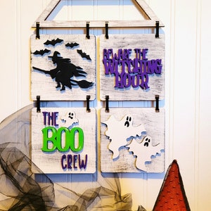 Add-On File for Hanging Farmhouse Interchangeable Sign, Halloween Hanging Interchangeable Sign Digital File Only, Glowforge