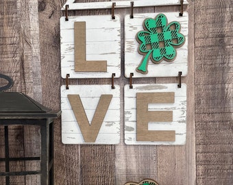 St. Patrick's Day Interchangeable Sign Add-On, Glowforge File (Digital Download)