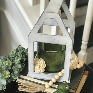 Farmhouse House Lantern, Candle holder, Wedding Centerpiece, Table and Entry way Décor, Digital File Only