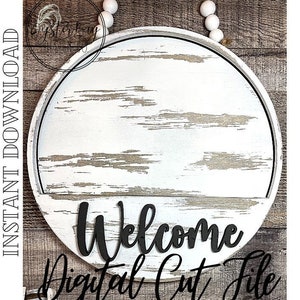 10.50&quot; Interchangeable Door Hanger/Interior Sign ONLY, Holder only, Sign Holder only, SVG, Digital File only