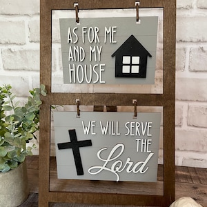 Insert for Ladder Farmhouse Interchangeable Sign, Me and My House, Lord Ladder Interchangeable Hanging Sign Digital File Only, Glowforge