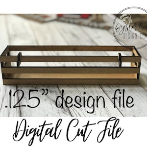 1/8&quot; (.125&quot;) Interchangeable Crate Shelf Sitter, Standing Interchangeable Crate Digital File Only, Glowforge