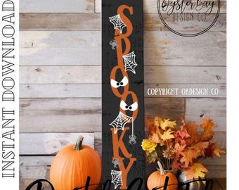 Spooky Halloween Porch Leaner SVG File: Laser Cut Design (Digital Download)