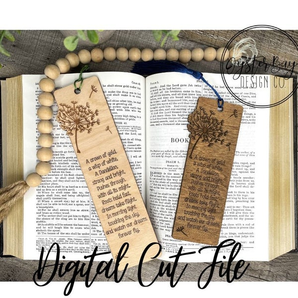 Rooted in Love - Dandelion Bookmark, Dandelion Bookmark SVG, Military Children, Dandelion Bookmark with Story Card **Digital File Only