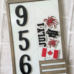 Add on for Interchangeable Address Plaque SVG, Interchangeable Address Plaque, Canadian Pack Theme Plaque SVG, Digital File only