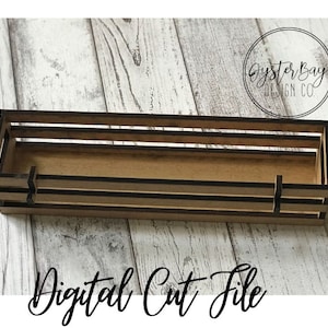 1/4&quot; (.20&quot;) Interchangeable Crate Shelf Sitter, Standing Interchangeable Crate Digital File Only, Glowforge