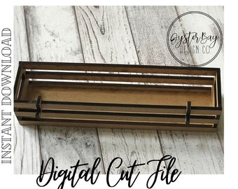 Interchangeable Crate Shelf Sitter, Laser Cut File (Digital Download)