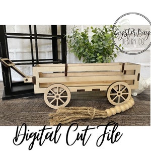 Easy Wagon Interchangeable Shelf Sitter, Wagon SVG interchangeable, fichier numérique permanent Wagon interchangeable uniquement, Glowforge