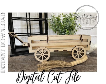 Easy Wagon Interchangeable Shelf Sitter SVG, Laser Cut File (Digital File Only)