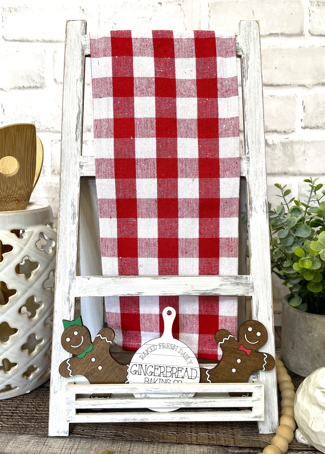 Tea Towel Mini Interchangeable INSERT ONLY Gingerbread - Etsy