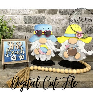 Summer Insert File for Standing Gnome Interchangeable, Summer Gnome Interchangeable SVG Insert Only, Gnome Insert **Digital File Only