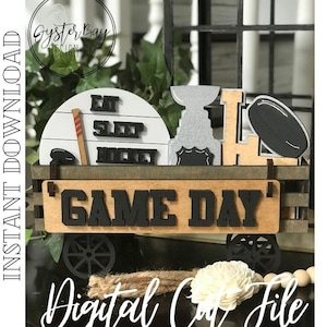 Add on for Interchangeable Wagon/Crate Shelf Sitter - Hockey Standing Interchangeable Wagon/Crate Digital File Only, Glowforge