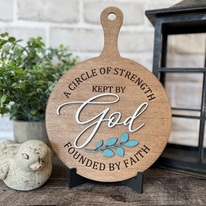 Decorative Cutting Boards, Round Shiplap Cutting Board, Lord - God Cutting Board SVG, Faux Cutting Board Laser Cut, Digital File Only, SVG