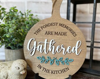 Gather Cutting Board SVG, Shiplap Laser Cut File (Digital File Only)