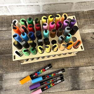 Posca Paint Pen Organizer SVG - XL 45 Pen Holder (Digital File Only) image 3