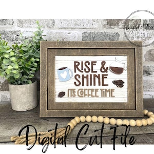 Insert for Chunky Farmhouse Frame Interchangeable Sign Base File, Coffee, Coffee Bar Sign, Coffee Lover on Insert ONLY **Digital File Only
