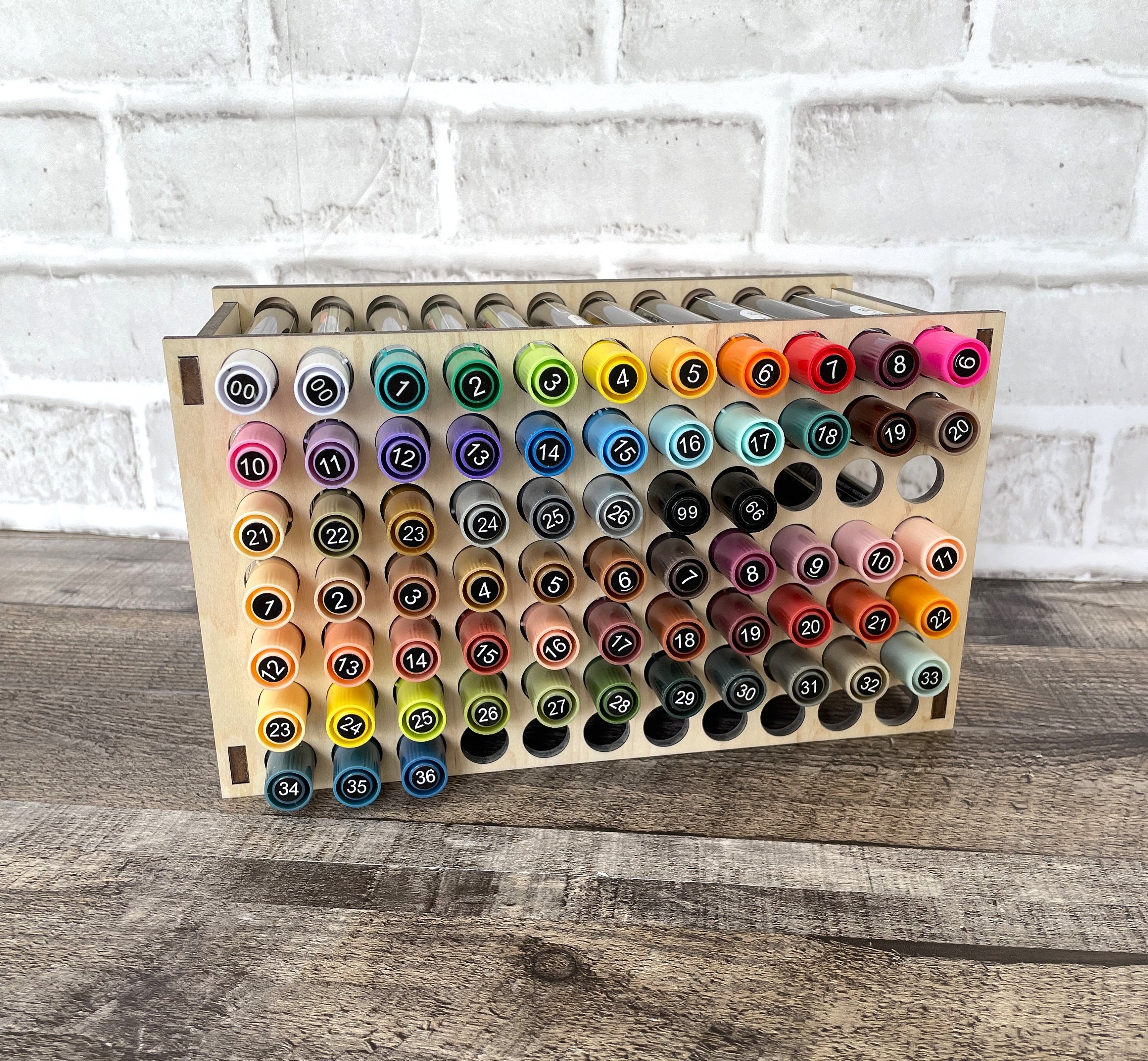 Paint Pen Organizer Tooli-art And/or Posca Paint Pen Organizer Medium Point  Paint Pen Holder SVG Hold 77 Pens DIGITAL File Only 