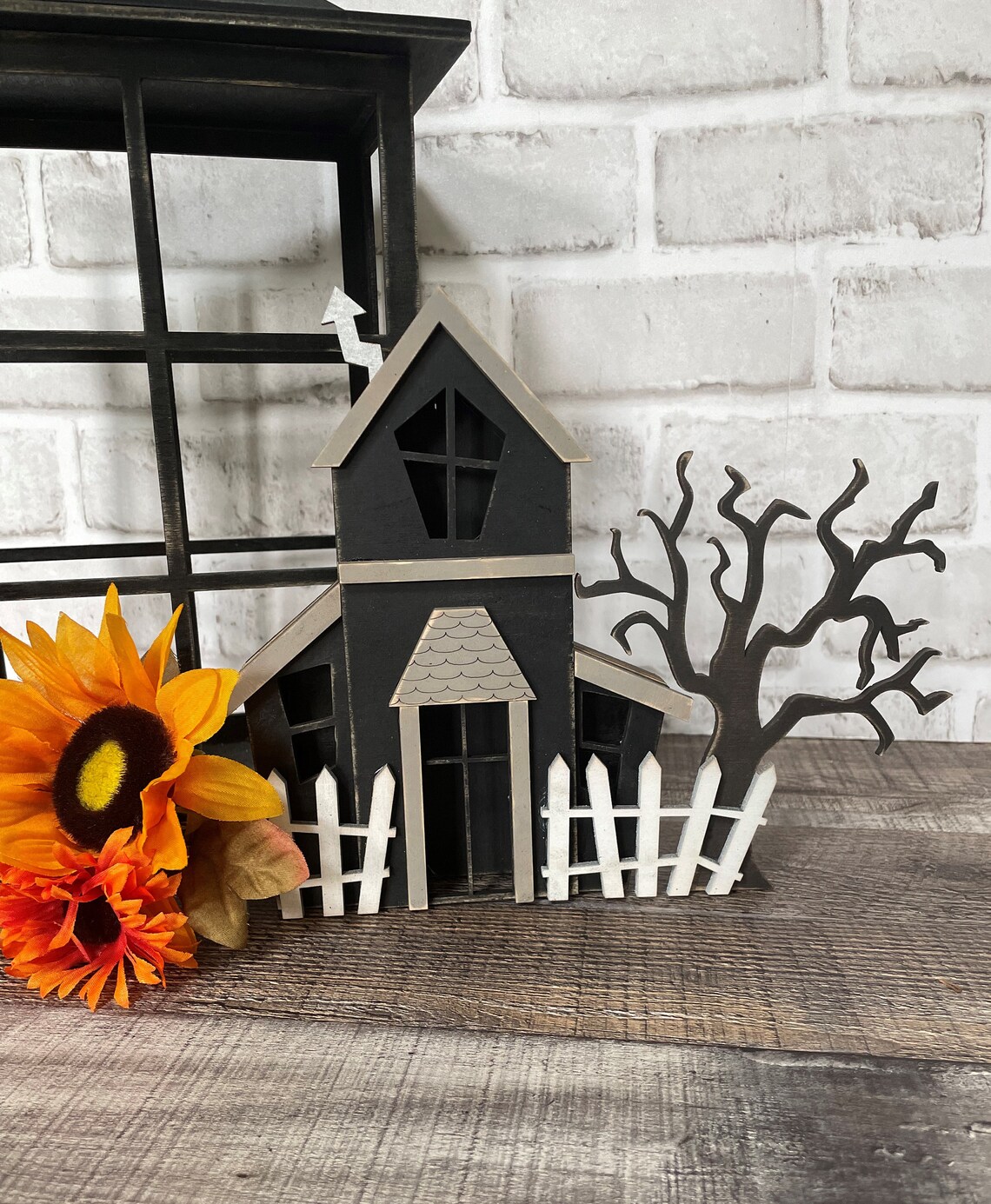 3D Haunted House Fairy Light Holder Small Halloween Fairy Etsy