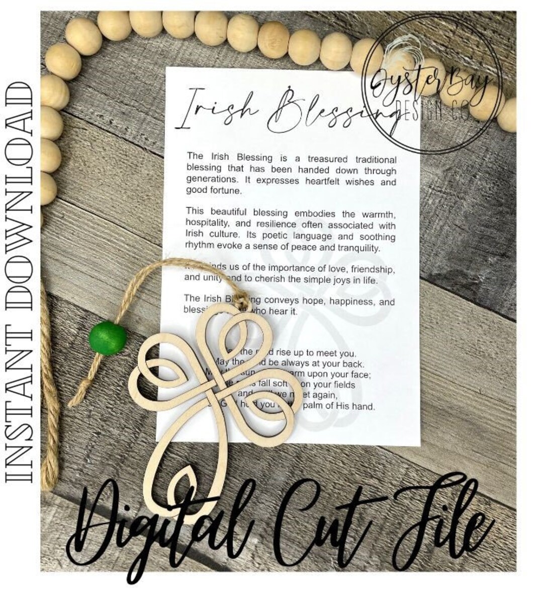 Irish Blessing Celtic Cross Celtic Knot Ornament Blessings Story Card Irish Blessing Celtic Cross Celtic Knot Ornament Blessings Story Card