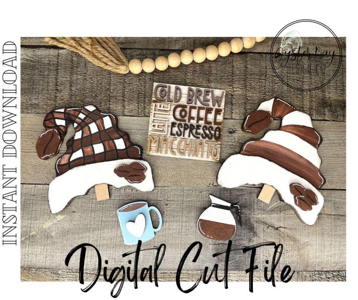 Coffee Insert File for Standing Gnome Interchangeable, Coffee ...
