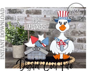 July 4th Insert for the Goose Interchangeable Shelf Sitters, Goose Interchangeable Insert File Only, Goose Changeable **Digital File Only