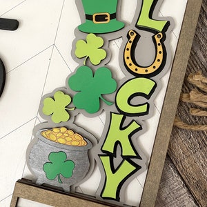 Add on for Interchangeable Address Plaque SVG, Interchangeable Address Plaque, Lucky, Pot of Gold SVG, St. Patrick's Day **Digital File only