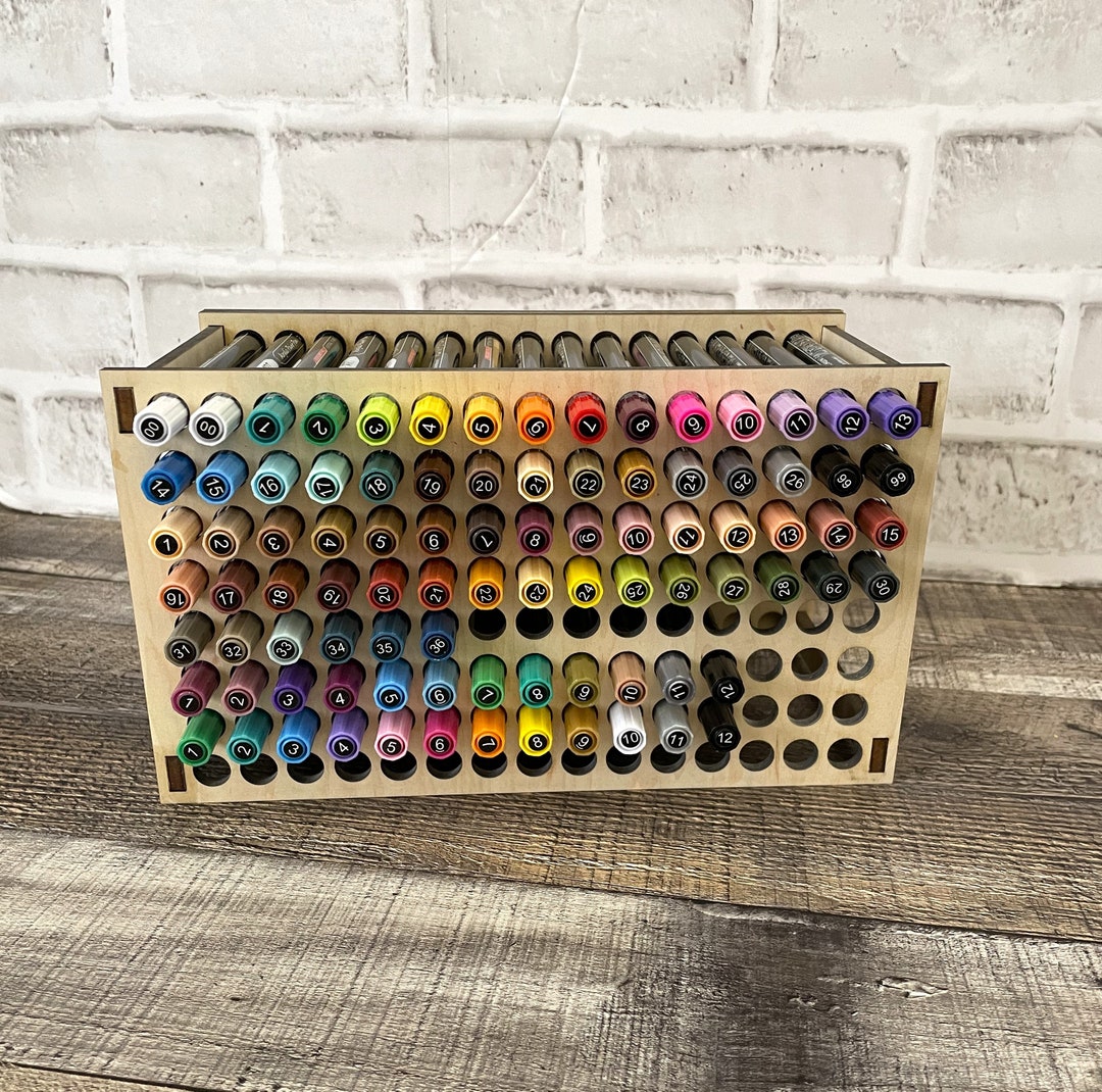Paint Pen Organizer Tooliart Fine Paint Pen Organizer Fine Point Paint Pen Holder SVG Hold 120