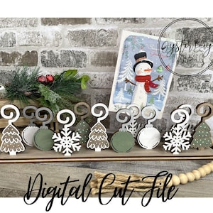 Weihnachtskartenhalter, Weihnachtsfotohalter, Mantelkartenhalter, Weihnachtskarten, Kartenhalter SVG Nur digitale Datei