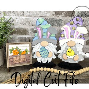 Easter Insert File for Standing Gnome Interchangeable, Easter Gnome Interchangeable SVG Insert Only, Gnome Insert **Digital File Only