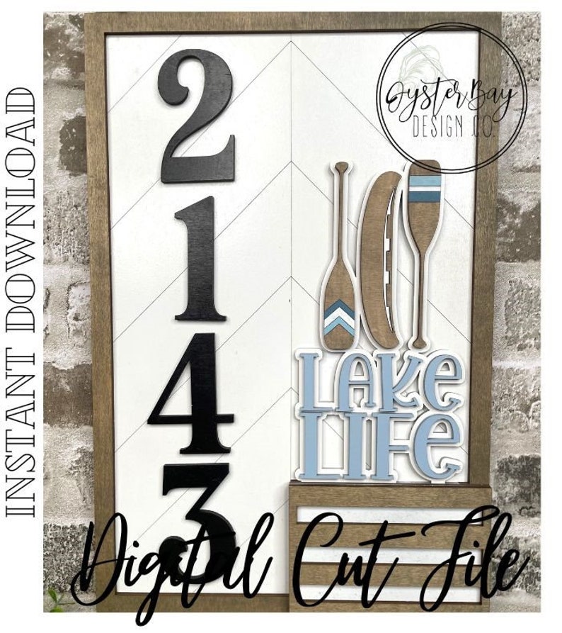 Add on for Interchangeable Address Plaque SVG, Interchangeable Address ...